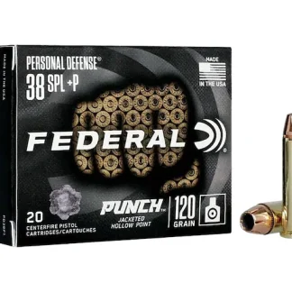 Federal Personal Defense Punch 38 Special +P Ammo 120 Grain Jacketed Hollow Point 200 - Fast Ship - Handguns | Indiana Gun Shop