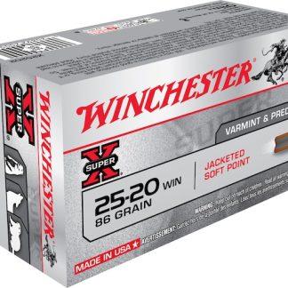 In Stock: Winchester Super X 25-20 WCF Ammo 86 Grain Jacketed Soft Point Box of 50 - Ammunition | Indiana Gun Shop