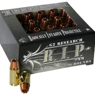 Buy G2 Research R.I.P. 9mm Luger Ammo 92 Grain G2 R.I.P. Fragmenting Hollow Point Lead Free Box of 100 rounds - Ammunition | Indiana Gun Shop
