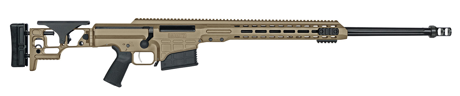 Barrett 18488 MRAD 300 Win Mag 24″ 10+1 Flat Dark Earth Cerakote Flat Dark Earth Folding with Adjustable LOP Stock Black Polymer Grip Right Hand Barrett 18488 MRAD 300 Win Mag 24″ 10+1 Flat Dark Earth Cerakote Flat Dark Earth Folding with Adjustable LOP Stock Black Polymer Grip Right Hand - Bolt Action Rifles - Indiana Gun Shop